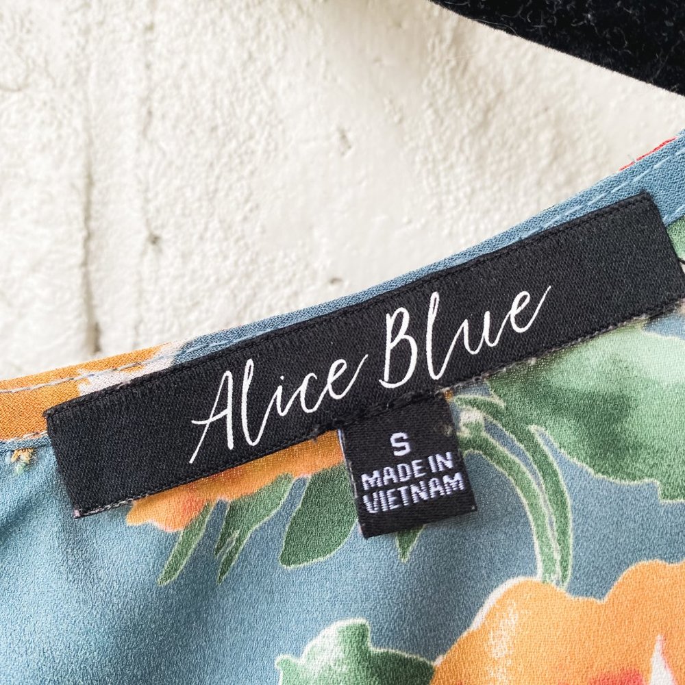 Alice Blue | Teal Floral Blouse - Picture 4 of 4